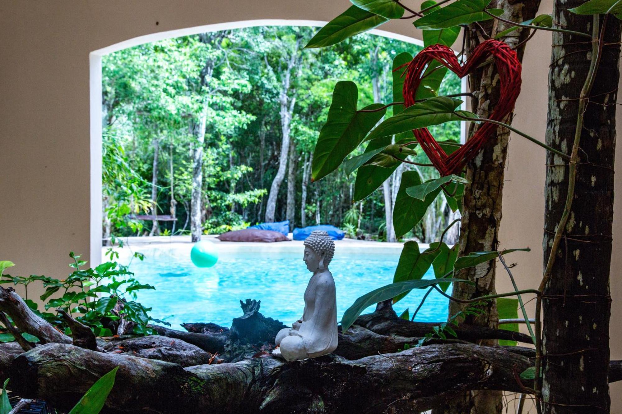La Posada Del Agua Y Fuego Chemuyil Bagian luar foto